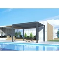 Iris MP-103GR bioklimatikus, elektromos mozgatású, LED világítású, antracit 3x4 m pergola