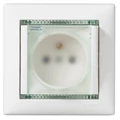 Legrand 774220 Valena fehér 2P+F IP44 csatlakozóaljzat csapófedéllel