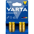Varta 4103101414 Longlife AAA alkáli mikro ceruza elem 4db/bliszter