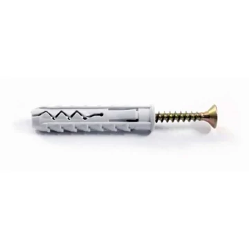 Műanyag tipli csavarral külső méret: D=10x50mm , c