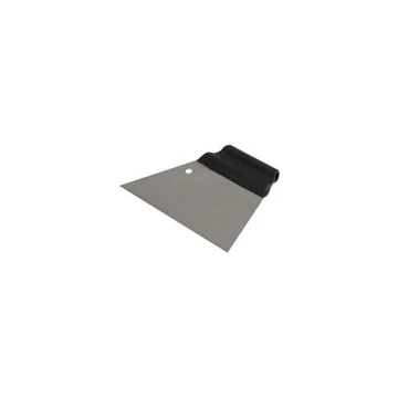 Rozsdamentes trapéz spatulya, 180 mm, fogazás 3x3