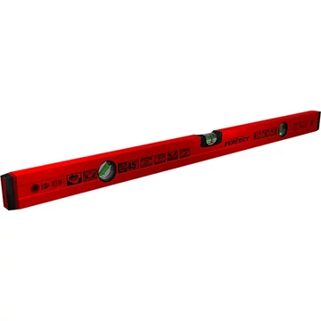 STALCO Alumínium vízmérték, piros, 50 cm, PERFECT
