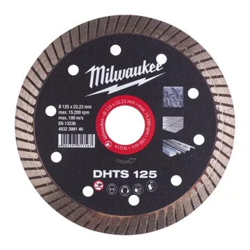 MILWAUKEE Gyémánt vágótárcsa DHTS 125 x 22,2 mm