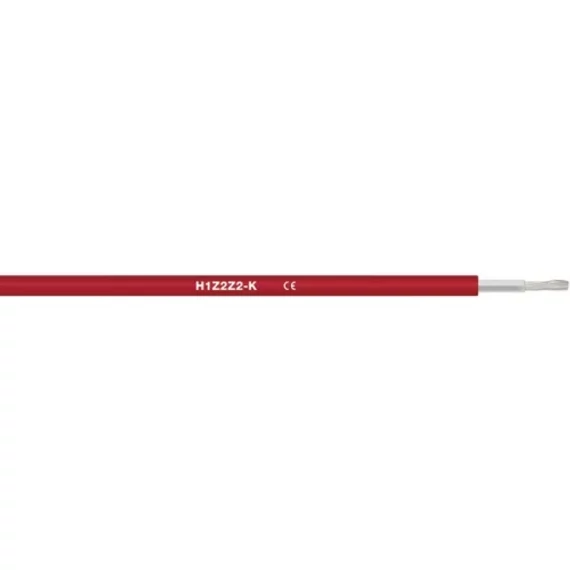 H1Z2Z2-K 1x4mm2 piros szolár kábel