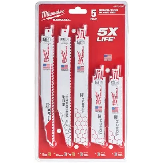 MILWAUKEE Szablyafűrészlap készlet 5 db-os