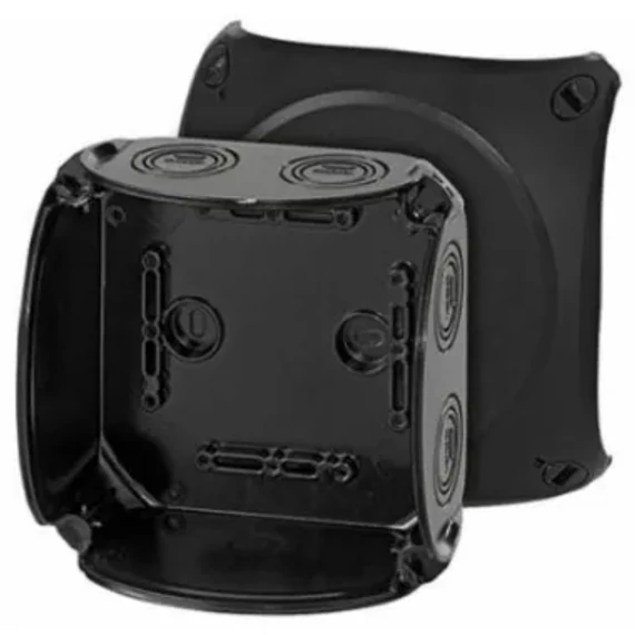 Hensel KF 0600 B fekete időjárásálló kábelösszekötő doboz