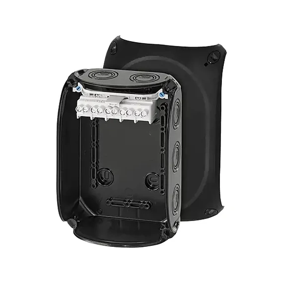 Hensel KF 1006 B fekete időjárásálló kábelösszekötő doboz