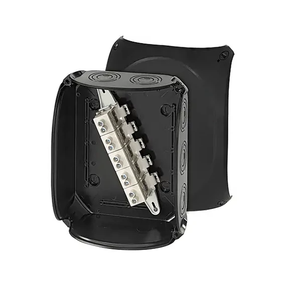 Hensel KF 2525 B fekete időjárásálló kábelösszekötő doboz