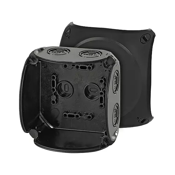 Hensel KF 0400 B fekete időjárásálló kábelösszekötő doboz