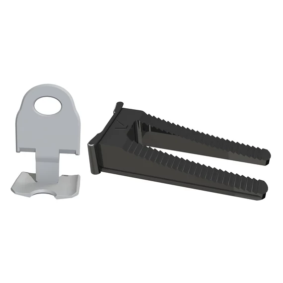 Lapszintező rendszer csomag, 1mm, klipsz + ék, 100