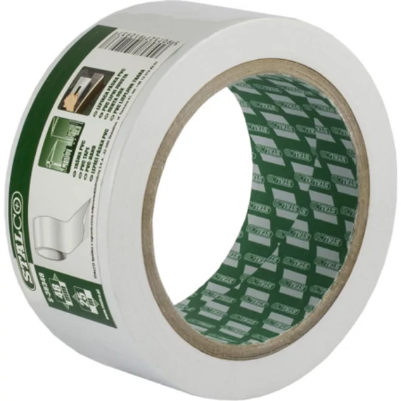 STALCO PVC bordázott fehér ragasztószalag 48mmx25m