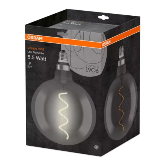Osram Vintage átlátszó üveg búra/5W/110lm/1800K/E27 LED gömb izzó
