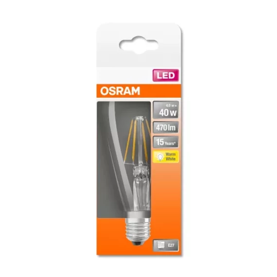 Osram Star opál üveg búra/4,5W/470lm/2700K/E27 LED Edison körte izzó