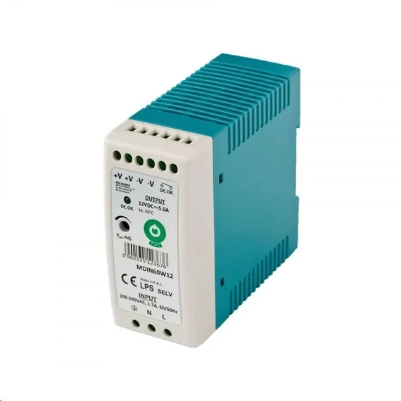 POS POWER MDIN60W24 24V/2.5A 60W DIN sínre szerelhető LED tápegység