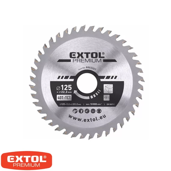 EXTOL KŐRFŰRÉSZLAP KEMÉNYLAPKÁS 165MM 8803217