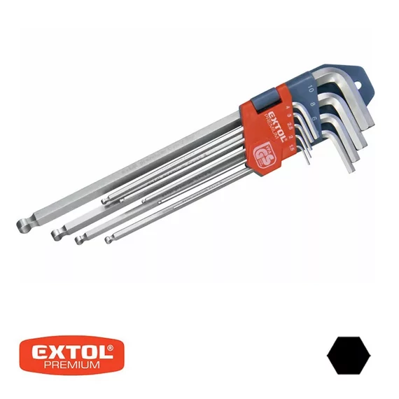 EXTOL IMBUSZK.9 DB-OS EX.HOSSZÚ 1,5-10MM 8819312