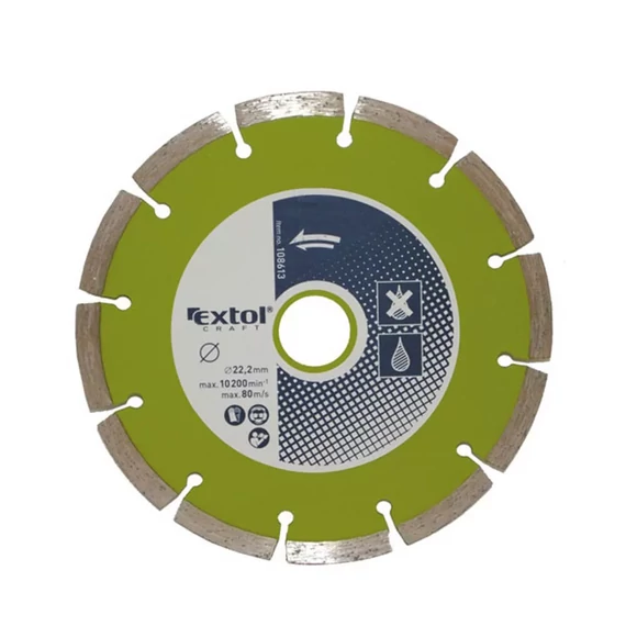 EXTOL VÁGÓTÁRCSA GYÉMÁNT SZEGMENTÁLT 115MM 108611