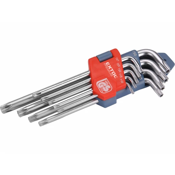 EXTOL TORX KLT. 9DB-OS T10-50MM 66011