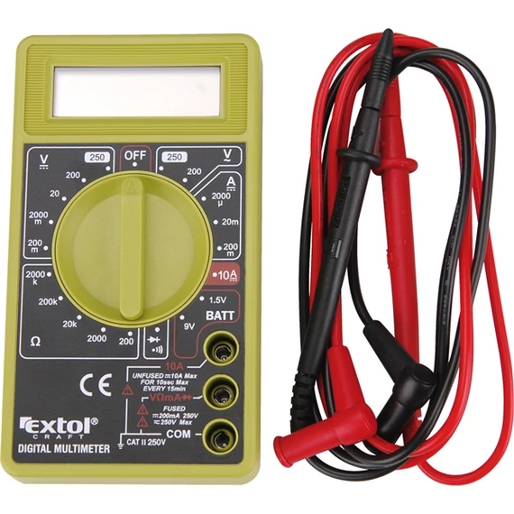 EXTOL DIGITÁLIS MULTIMÉTER (AMPER/VOLT/OHM) 600011
