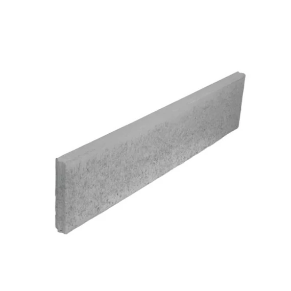 LEIER KERTI SZEGÉLYKŐ 100X25X5 SZÜRKE EGYENES TETŐ