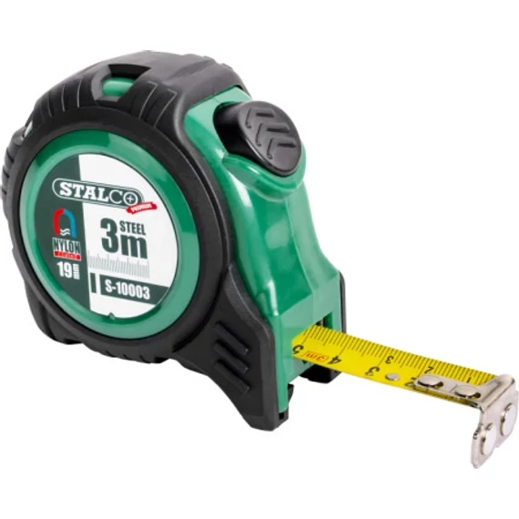 STALCO MÉRŐSZALAG MÁGNESES, 3M,19MM SZÉLES, PREMIU
