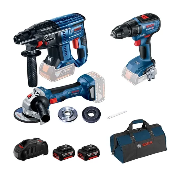 BOSCH ERŐCSOMAG GSR185 LI+GWS180 LI+GBH 180 LI