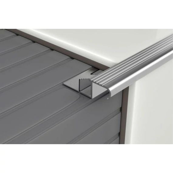 LÉPCSŐPROFIL ALU ELOXÁLT EZÜST PROFILPLAST 11MM 25