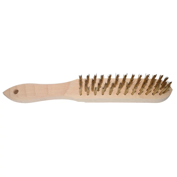 ABR.KÉZI KEFE ZÖLD NYÉLLEL 140x265 MM / 0,30 INOX