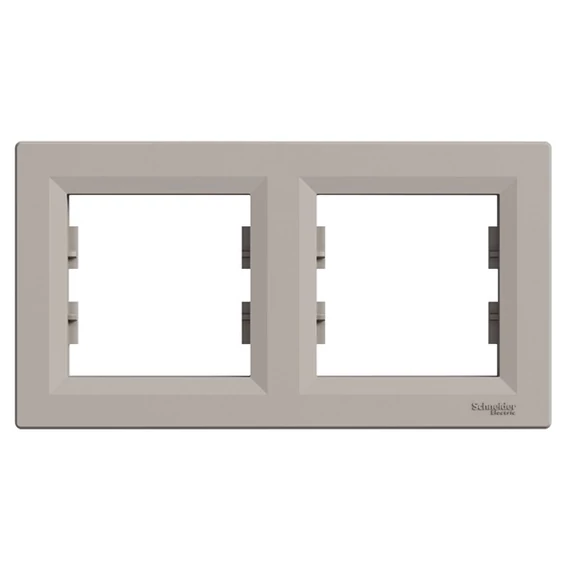 Schneider EPH5800269 ASFORA vízszintes bronz kettes keret