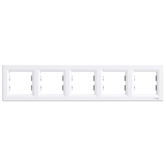 Schneider EPH5800521 ASFORA Vízszintes, fehér 5-ös keret