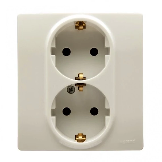 Legrand 764634 Niloé bézs 2×2P+F csatlakozóaljzat