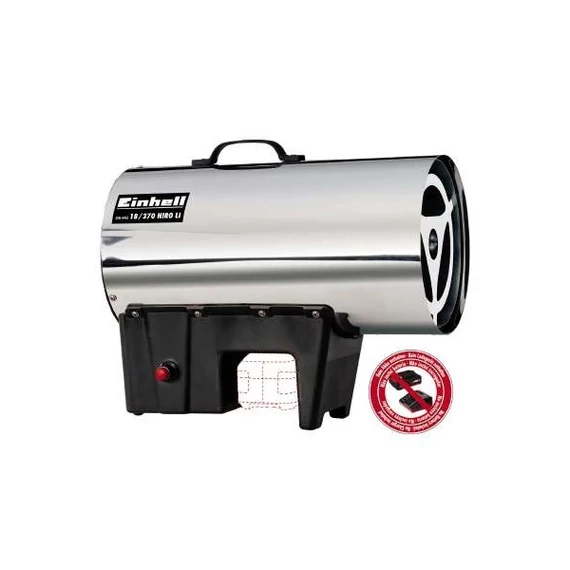 Einhell 2330805 PXC GE-HG 18/370 Niro Li-Solo akku és töltő nélkül akkumulátoros hőlégbefúvó