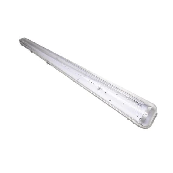 Iris Lighting JF236 T8 LED fénycsőre előkészített por- és páramentes lámpatest IP65 120cm fém békazárral