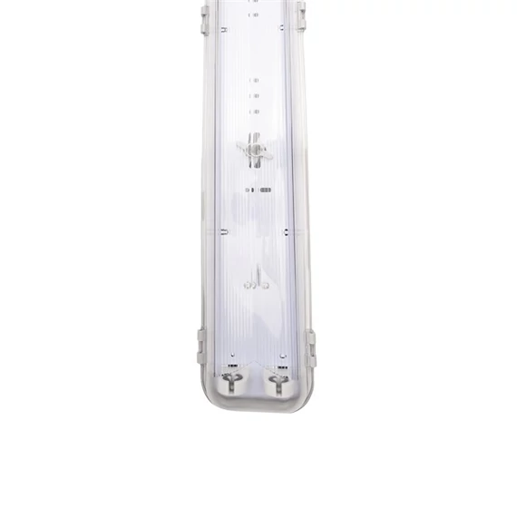 Iris Lighting JF236 T8 LED fénycsőre előkészített por- és páramentes lámpatest IP65 120cm fém békazárral
